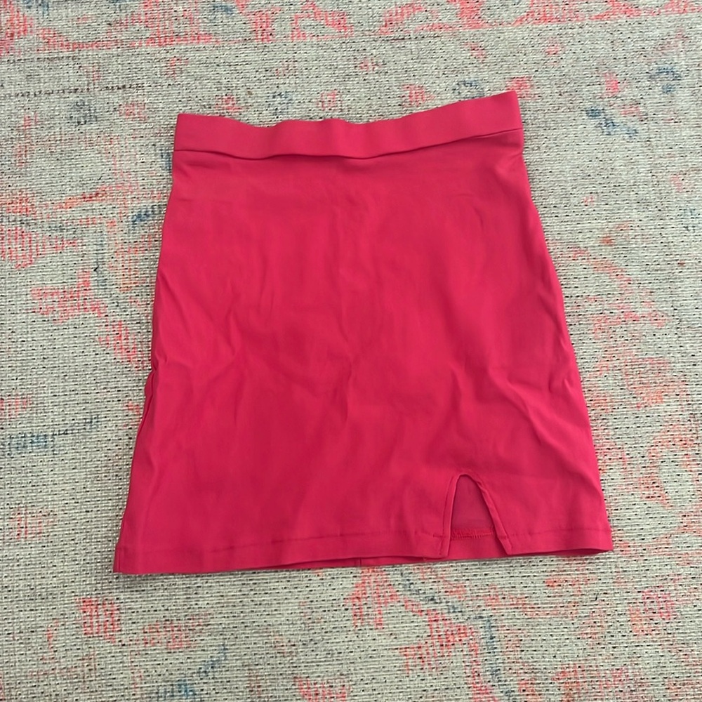 pink mini skirt size xs
